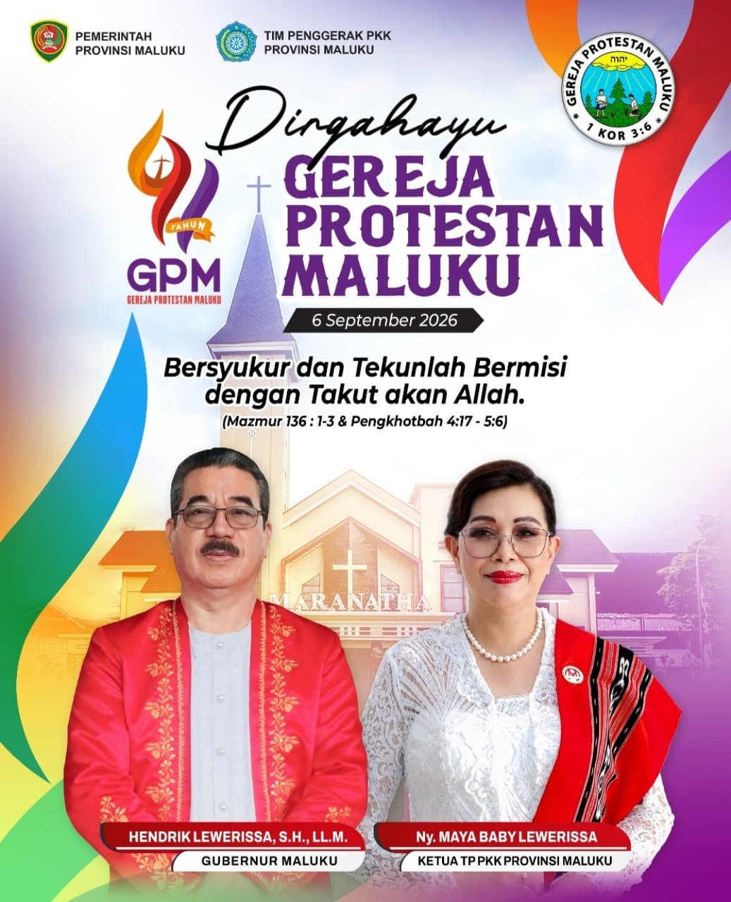 Iklan HUT GPM & Kota Ambon